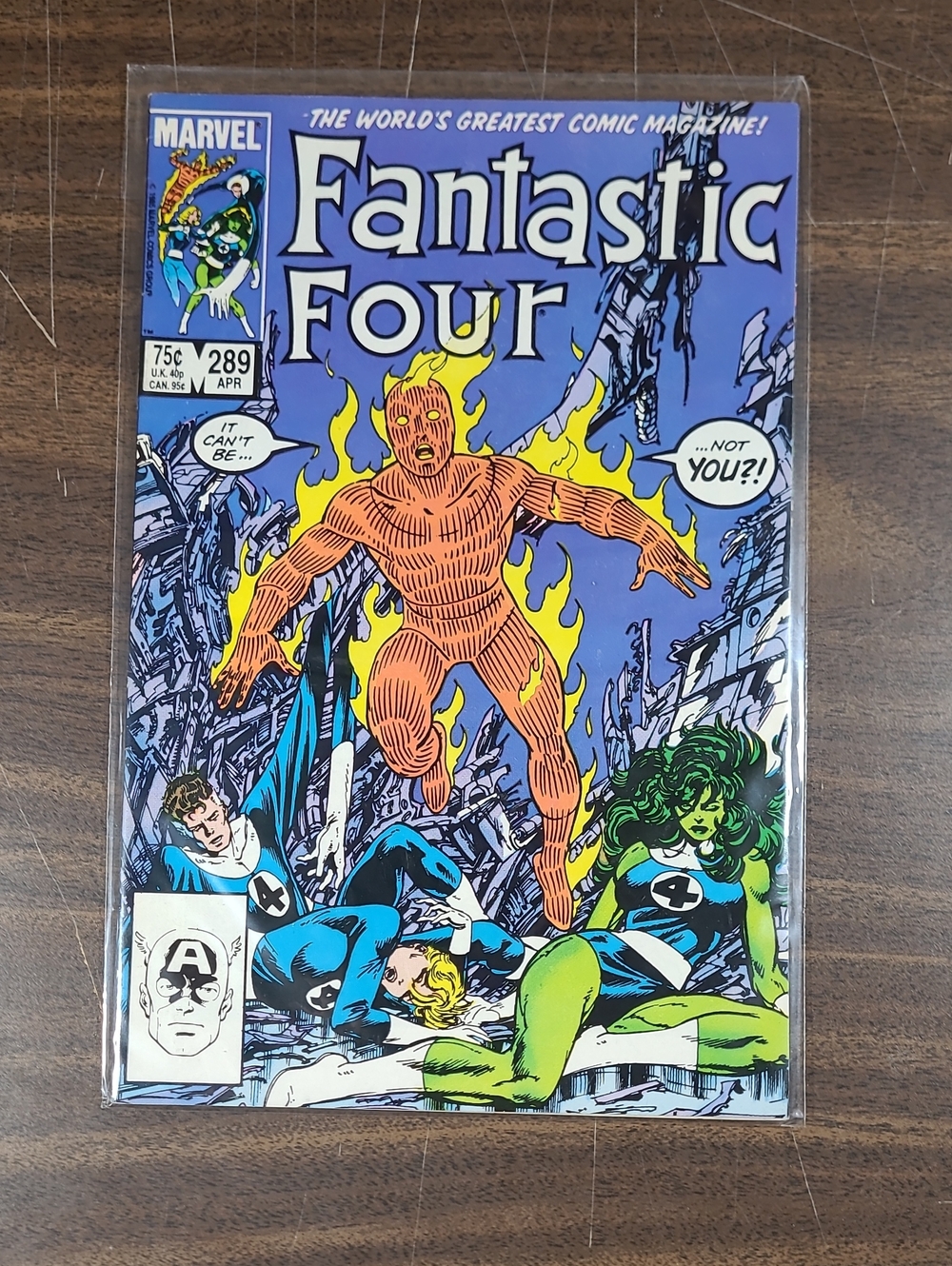 Marvel Fantastic Four #289 Comic Book - April 1985 Bagged